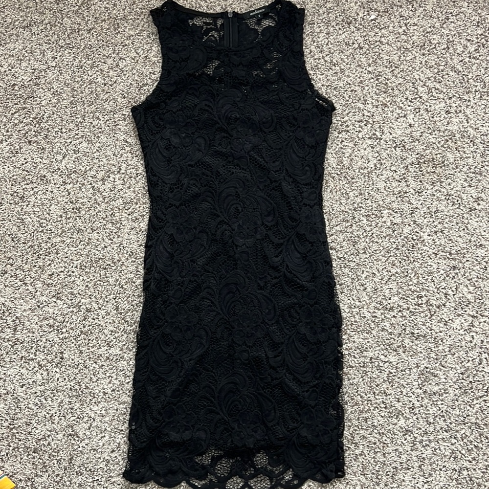 Ambiance black lace dress- Size S